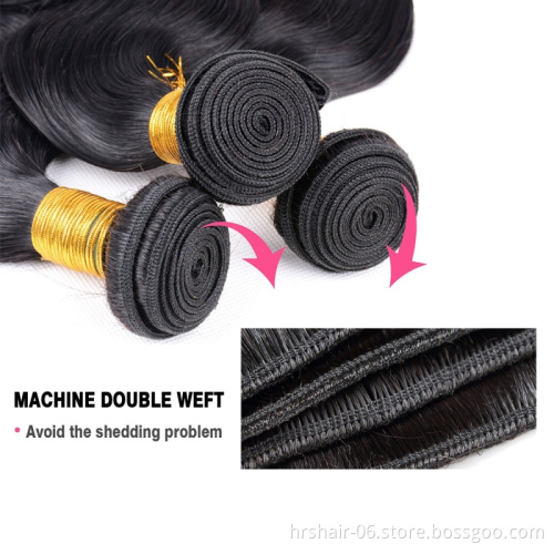 Factory Wholesale 8 inch to 30 32 34 36 38 40 inch Thick Ends Body Wave Virgin Malaysian Hair